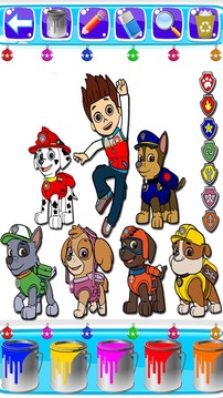 coloring Paww Patrol Fans游戲截圖3