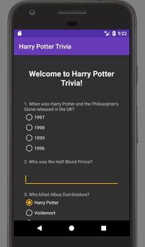 HARRY POTTER Trivia quiz - Hogwarts HP Hermione游戲截圖2