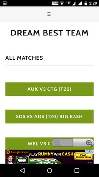 Fantasy cricket tips 11游戲截圖1