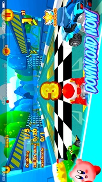 Racing Kirby Friends 3D游戲截圖3