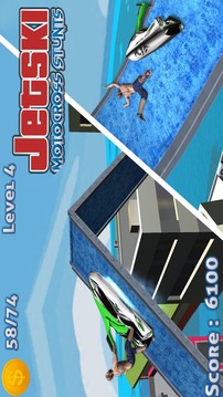 Jetski MotoCross Stunt Race - Jetski Diving Games游戲截圖1