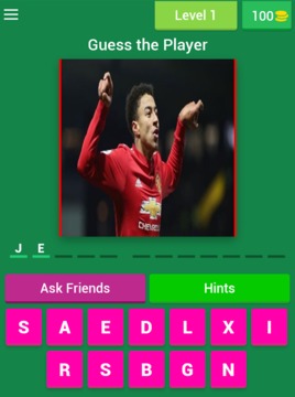 Man Utd Football Players Quiz游戲截圖5