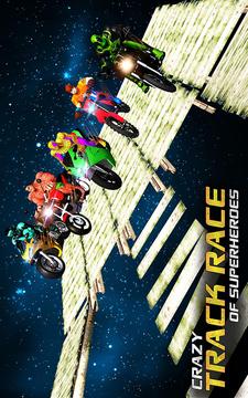 Superhero Moto Bike Race: Impossible Stunts游戲截圖1