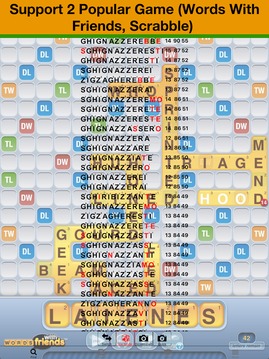 Italiano Scrabble WWF Wordfeud Cheat游戲截圖5