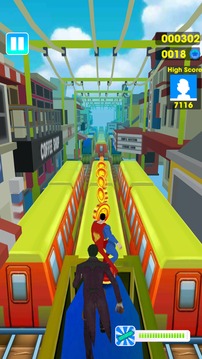 Super Heroes Subway Surf 3D游戲截圖3