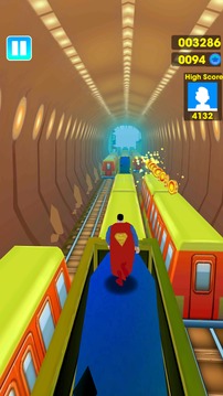 Super Heroes Subway Surf 3D游戲截圖2