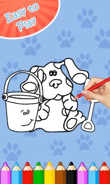 Blues Kids Coloring Cluey游戲截圖1