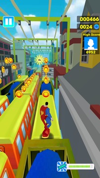 Super Heroes Subway Surf 3D游戲截圖1