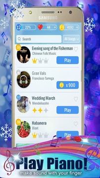 Blue Piano Tiles 2018游戲截圖4
