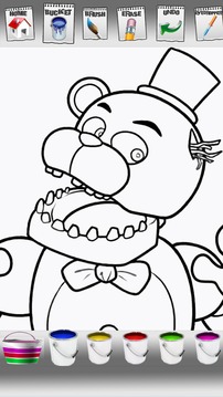 Five nights coloring book game游戲截圖2