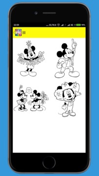 Coloring Book Mickey Minnie Mouse游戲截圖1