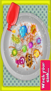 dish washing : girls cleaning kitchen game游戲截圖3