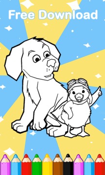 Wonderful Pets Coloring Kids游戲截圖1