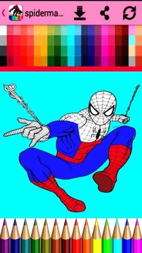 spiderman for coloring游戲截圖1