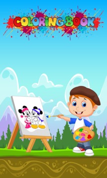 Coloring Book Mickey Minnie Mouse游戲截圖4