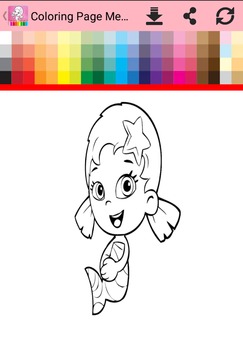 Coloring Page Mermaid Guppie游戲截圖4