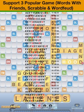 Fran?ais Scrabble WWF Wordfeud Cheat游戲截圖4