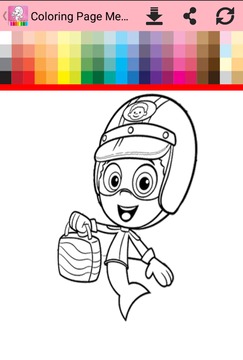 Coloring Page Mermaid Guppie游戲截圖5
