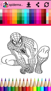 spiderman for coloring游戲截圖3