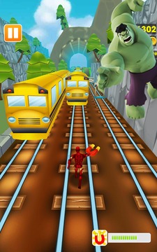 Run Avenger Run: ironman, spiderman & hulk游戲截圖1