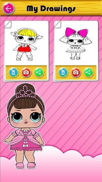 Coloring Book for Surprise Dolls LOL游戲截圖5
