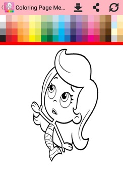 Coloring Page Mermaid Guppie游戲截圖1