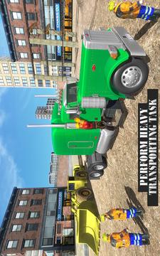 Construction Machines Transporter Cargo Truck Game游戲截圖1