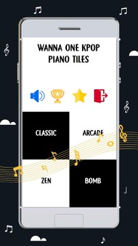 Wanna One Piano Tiles Game游戲截圖3