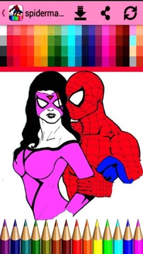 spiderman for coloring游戲截圖2