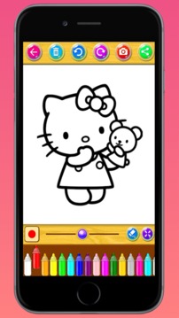 Coloring Book Hellow Kitty游戲截圖5