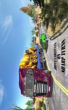 Construction Machines Transporter Cargo Truck Game游戲截圖3