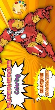 Superheroes Coloring pages : Kids Coloring games游戲截圖5