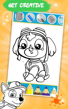 Patrol Coloring Book Game游戲截圖3