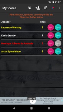 Marcador de fodinha com ranking（Unreleased）游戲截圖4