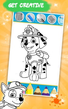 Patrol Coloring Book Game游戲截圖4