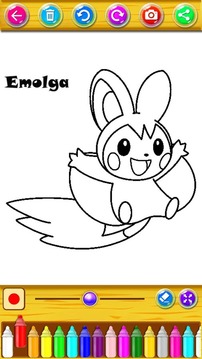 Learn to color Pokemo for kids游戲截圖1
