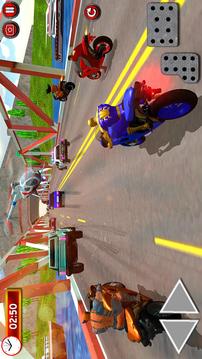 Superheroes Traffic Line Rider游戲截圖3