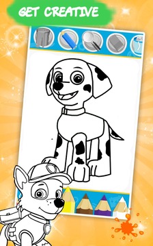 Patrol Coloring Book Game游戲截圖1