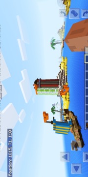 色彩世界。冬季版。 MCPE地圖游戲截圖1