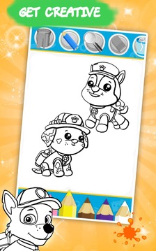 Patrol Coloring Book Game游戲截圖5