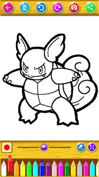 Learn to color Pokemo for kids游戲截圖5