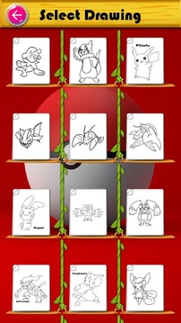 Learn to color Pokemo for kids游戲截圖3