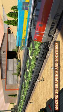Army Train Driving 3D - Cargo Transport Sim游戲截圖1