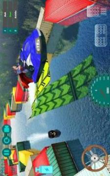 Superhero Speed Boat Racing: 3D Mega Ramp Stunts游戲截圖4