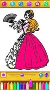 Coloring pages for surprise dolls and princesses游戲截圖1