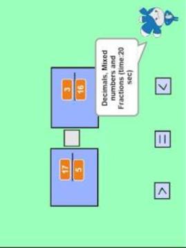 Comparing Fractions, Decimals and Mixed numbers游戲截圖3
