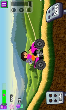 Little Dora Atv Hill Race - mountain climbing game游戲截圖4