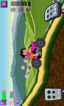 Little Dora Atv Hill Race - mountain climbing game游戲截圖1