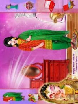 Indian Bhabhi Makeup Salon Game游戲截圖2