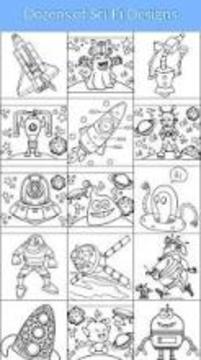 Super Robot Coloring Book - Sci Fi游戲截圖4